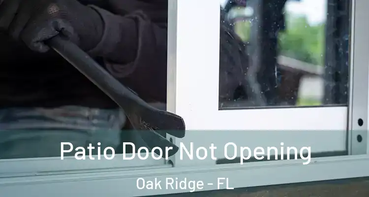 Patio Door Not Opening Oak Ridge - FL